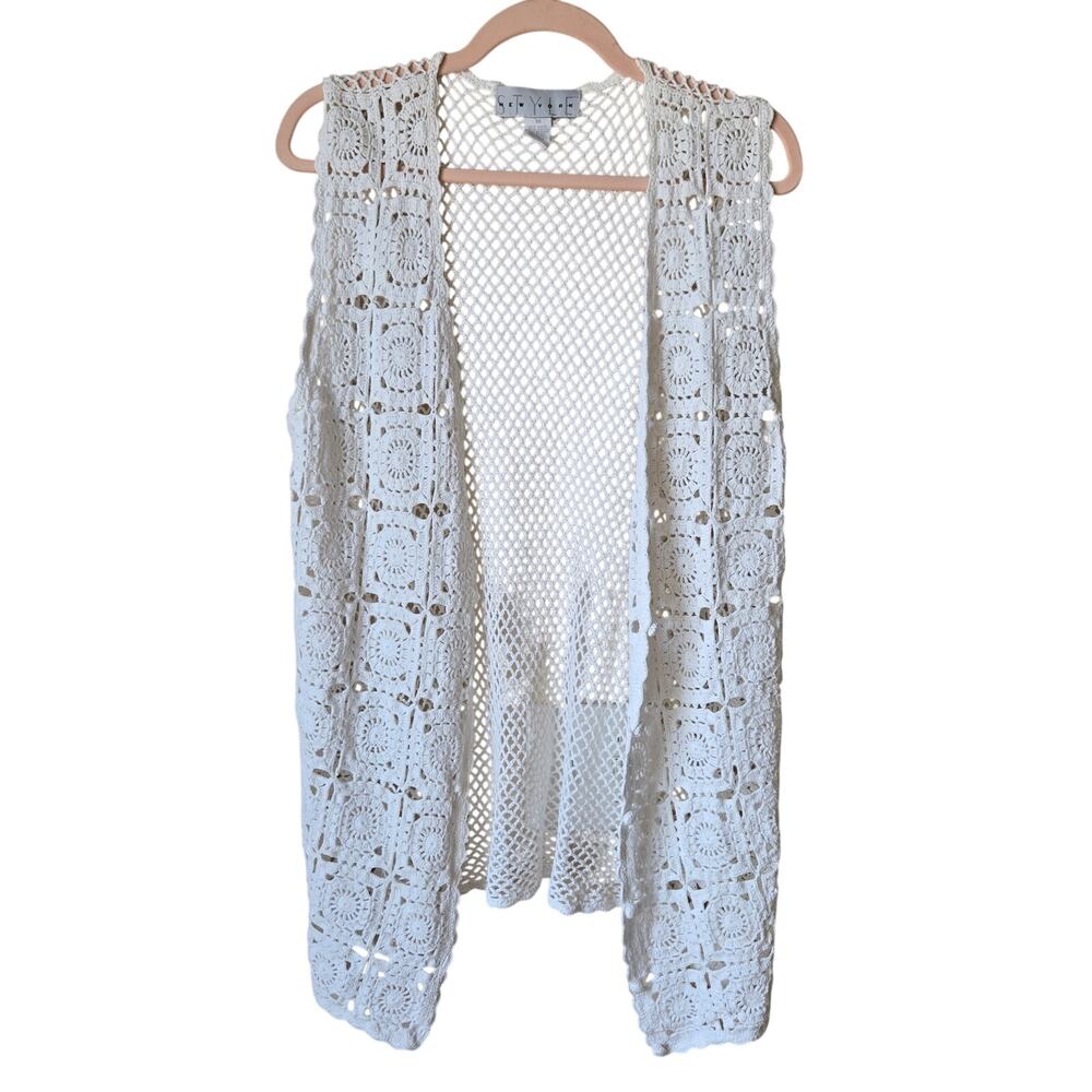 Style New York Crochet Vest Size Medium Boho